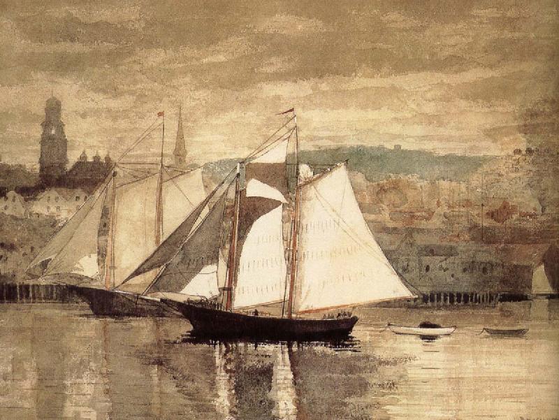 Glastre Bay Yacht, Winslow Homer
